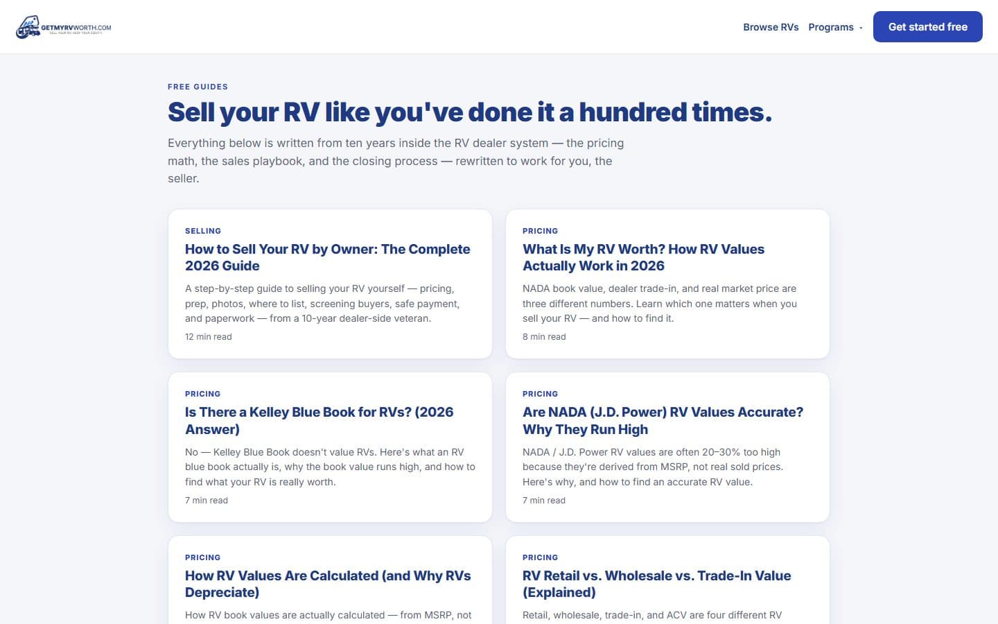 Get My RV Worth detail